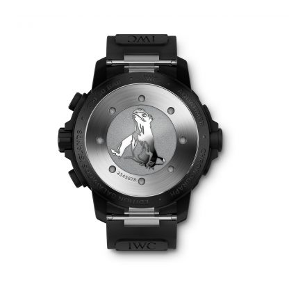 IWC Aquatimer Mens Black 44mm watch - Imagem 4