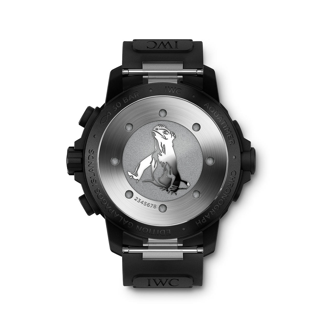 IWC Aquatimer Mens Black 44mm watch - Imagem 3