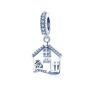 Home Sweet Home Silver Pendant Charm