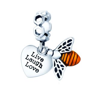 ‘Live laugh love’- Bee Pendant Charm