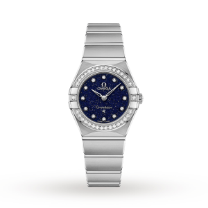 Omega Constellation Ladies Blue 25mm watch