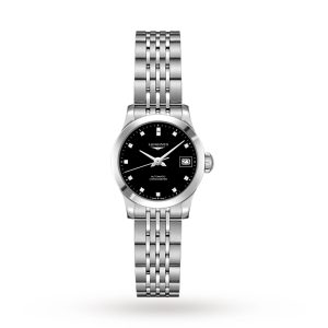 Longines Record Ladies Black 26mm watch