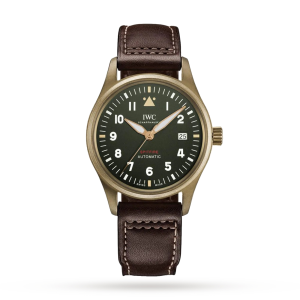 IWC Pilot Mens Green 39mm watch