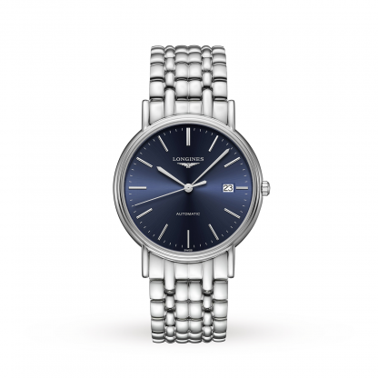 Longines Presence Mens Blue 38.5mm watch - Imagem 2