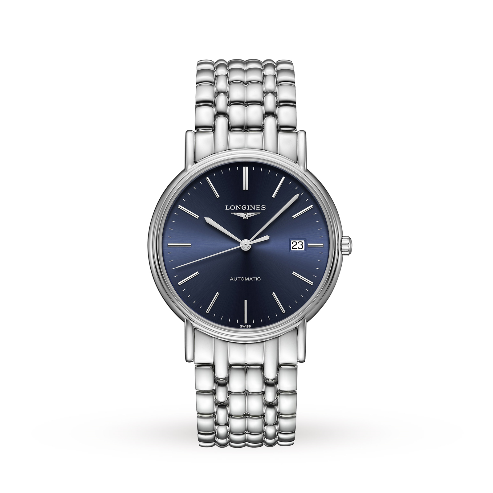 Longines Presence Mens Blue 38.5mm watch