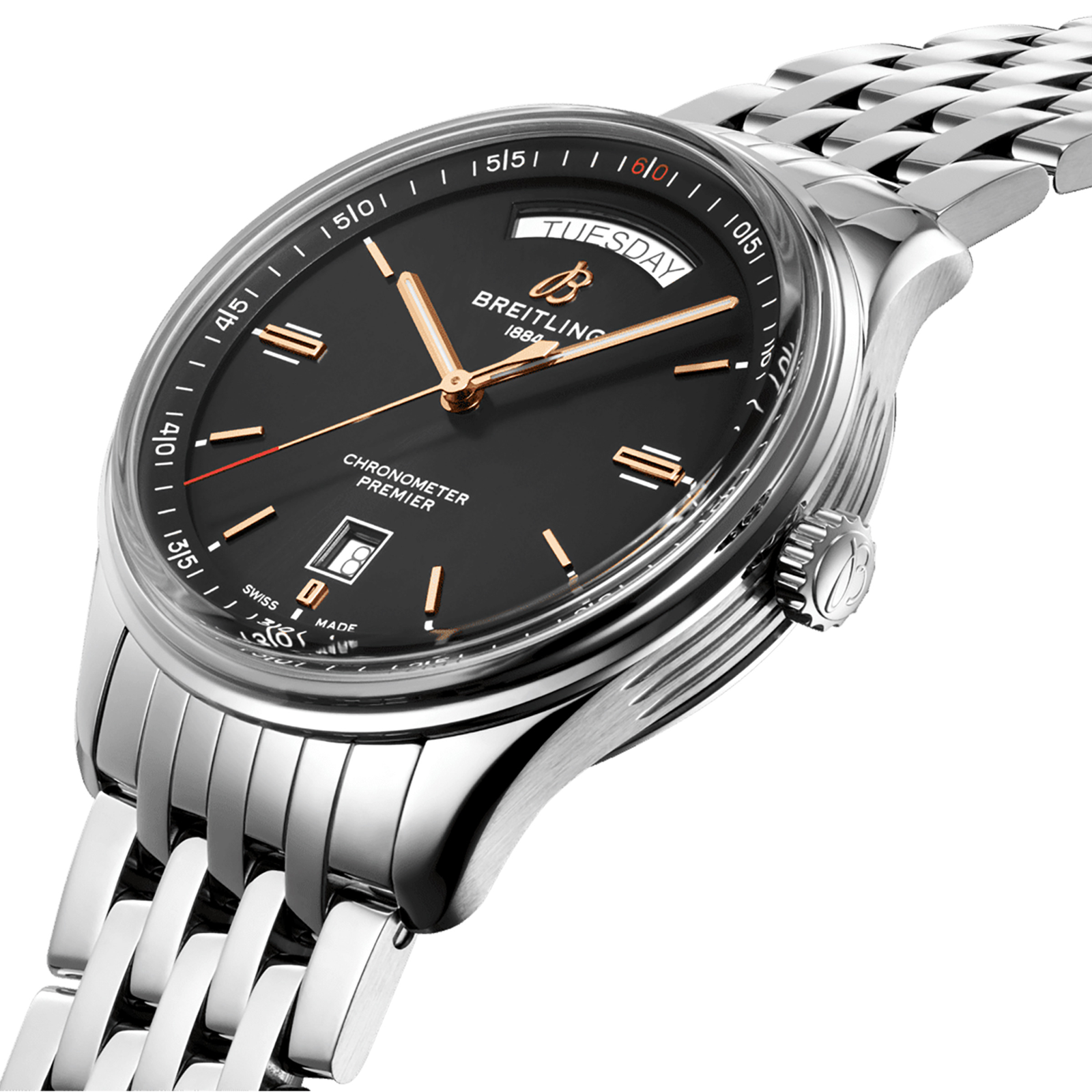 Breitling Premier Mens Black 40mm watch - Imagem 3