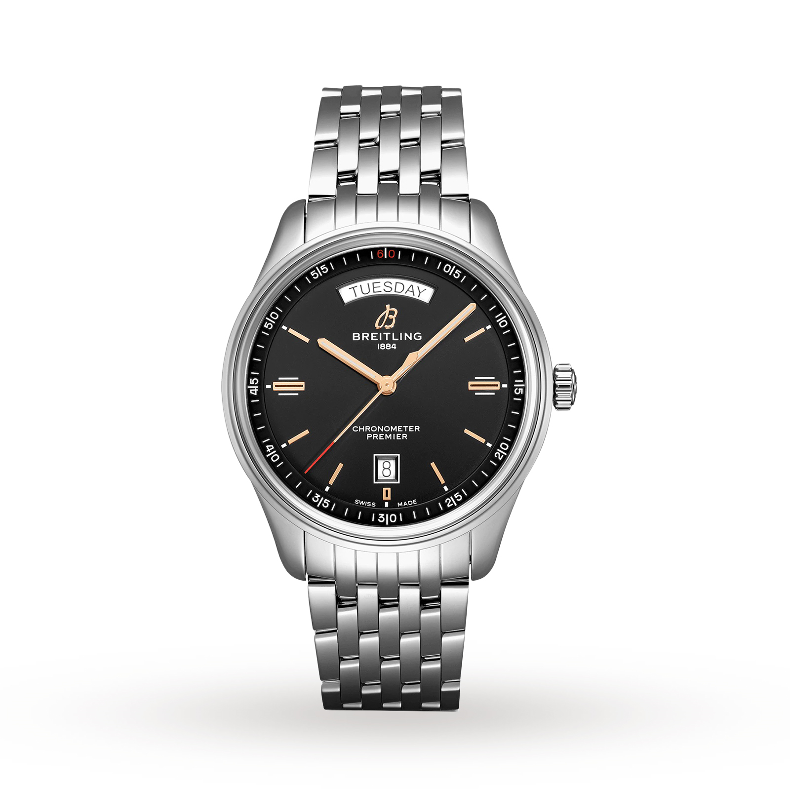 Breitling Premier Mens Black 40mm watch