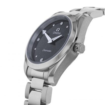 Omega Seamaster Aqua Terra Ladies Black 28mm watch - Imagem 4