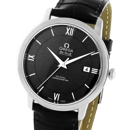 Omega De Ville Mens Black 39.5mm watch - Imagem 6