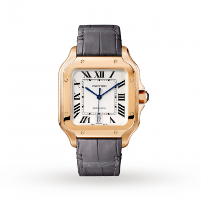 Santos de Cartier Mens Silver 40mm watch - Imagem 4