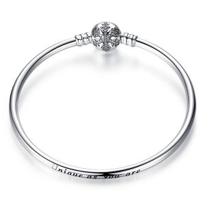 CZ Snowflake Bangle