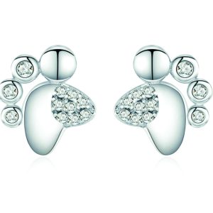Baby footprint Silver Earrings