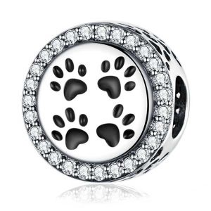 Pet Pawprints CZ Charm