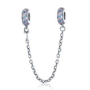 Pink and Blue Mosaic Safety Chain