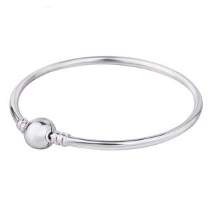 Plain Ball Clasp Bangle