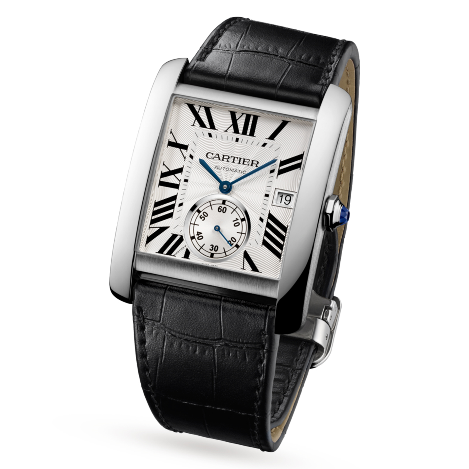Cartier Tank MC Mens Silver 34mm watch - Imagem 3
