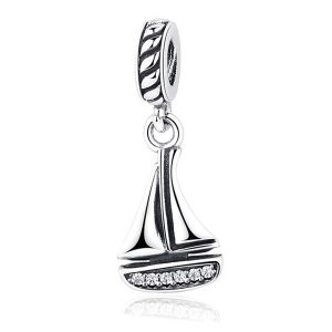 Sailboat CZ Pendant Charm