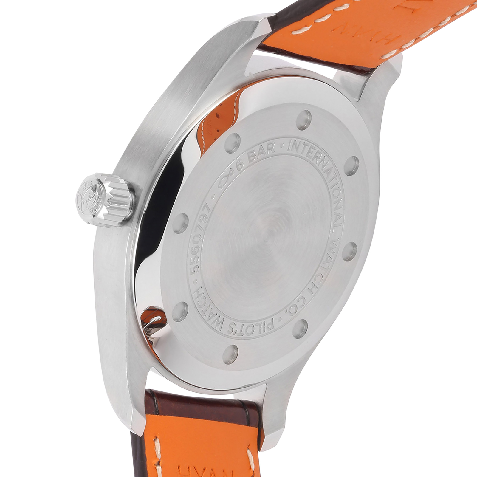 IWC Pilot Mens Silver 36mm watch - Imagem 7