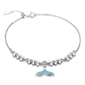 Blue Fish Tail Adjustable Bracelet
