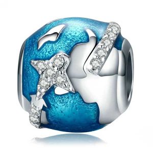 World Traveller Enamel Charm