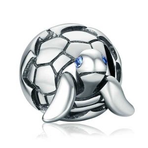 Turtle Hatchling CZ Charm