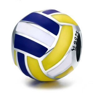 Volleyball Enamel Charm