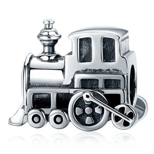 Vintage Locomotive Silver Charm