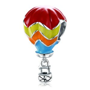 Colourful Hot Air Balloon Charm