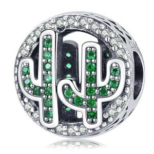 CZ Cactus Charm