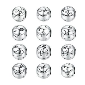 Vintage Zodiac CZ Charm