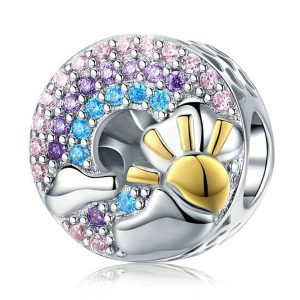 Morning Sunrise CZ Charm