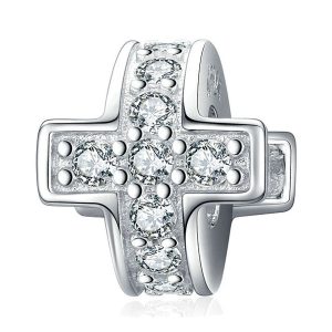 Dazzling Cross Stopper Charm