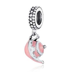 Pink Teapot Pendant Charm