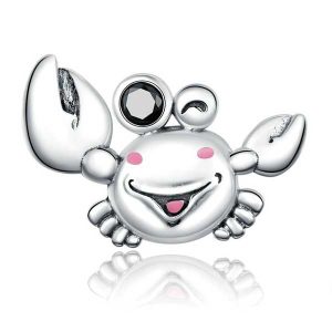Cartoon Crab CZ Charm