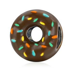 Chocolate Donut Enamel Charm