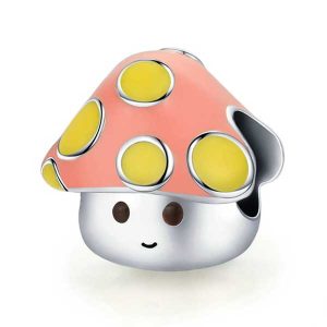 Little Mushroom Enamel Charm