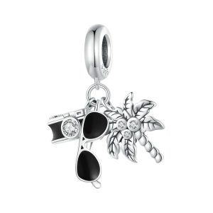 Sterling Silver Vacation Travel Pendant