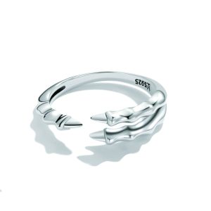 Silver Claw Adjustable Ring