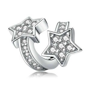 Shooting Stars CZ Charm