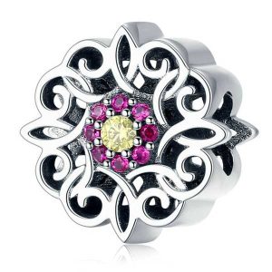 Vintage Kaleidoscope CZ Charm