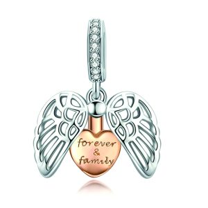 Guardian Wings Family Pendant Charm