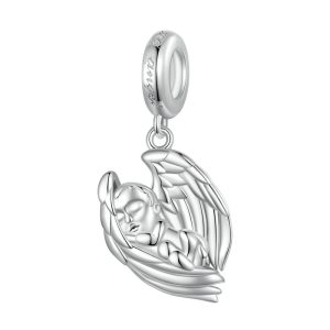 Sterling Silver Baby Angel Pendant Charm