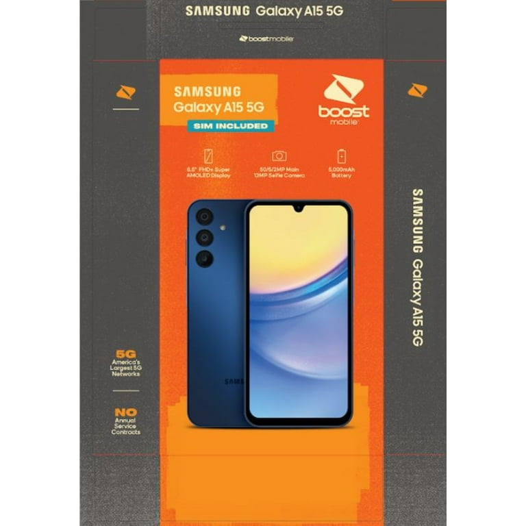 Boost Mobile Samsung Galaxy A15 5G, 128 gb, Black - Prepaid Smartphone - Imagem 4