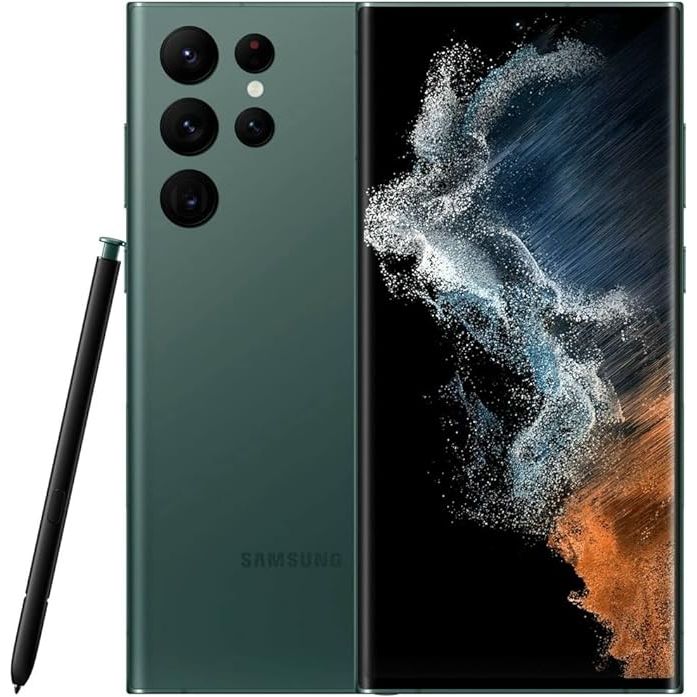 SAMSUNG Galaxy S22 Ultra Smartphone, Factory Unlocked Android Cell Phone, 256GB, 8K Camera & Video, Brightest Display, S Pen, Long Battery Life, Fast 4nm Processor, US Version, Green - Imagem 2