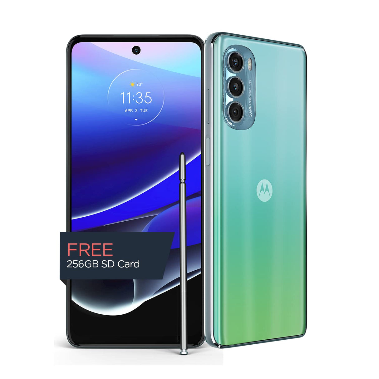 Motorola - Moto G Stylus 5G 256GB (2022 Unlocked) - Seafoam Gree - Imagem 3