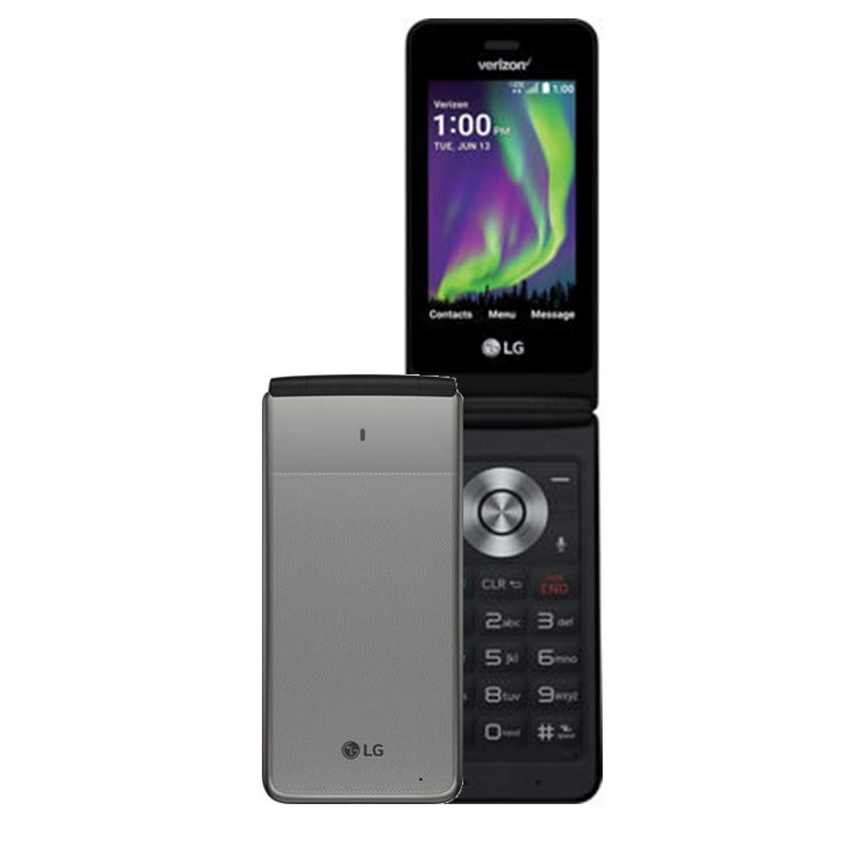 LG - Exalt 4G LTE VN220 with 8GB Memory Cell Phone - Silver - Imagem 2