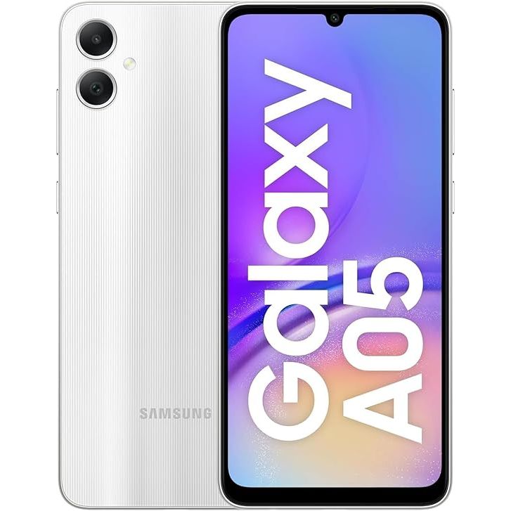 Samsung Galaxy A05 A055M 64GB Dual-SIM GSM Unlocked Android Smartphone (Latin America Version) - Silver - Imagem 2