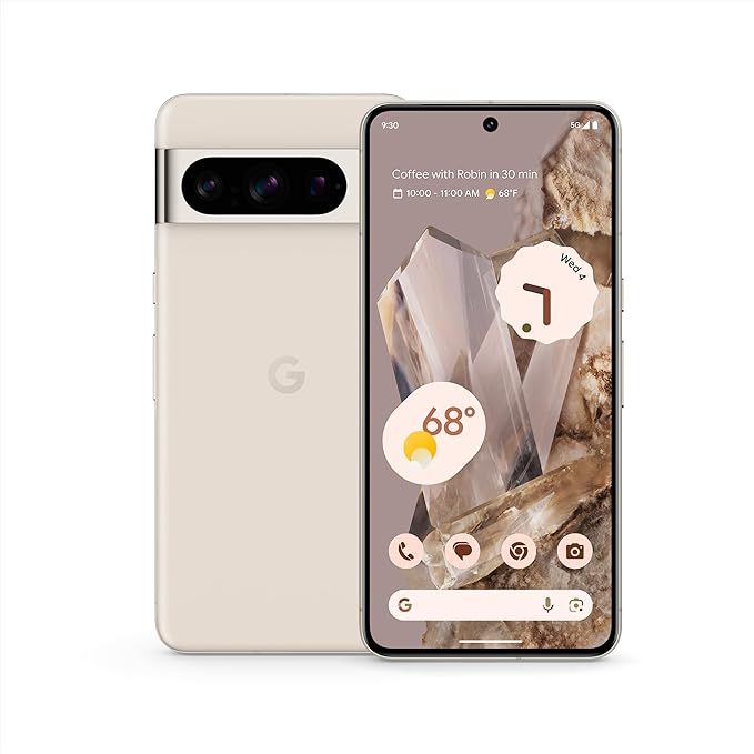 Google Pixel 8 Pro - Unlocked Android Smartphone with Telephoto Lens and Super Actua Display - 24-Hour Battery - Porcelain - 128 GB - Imagem 2