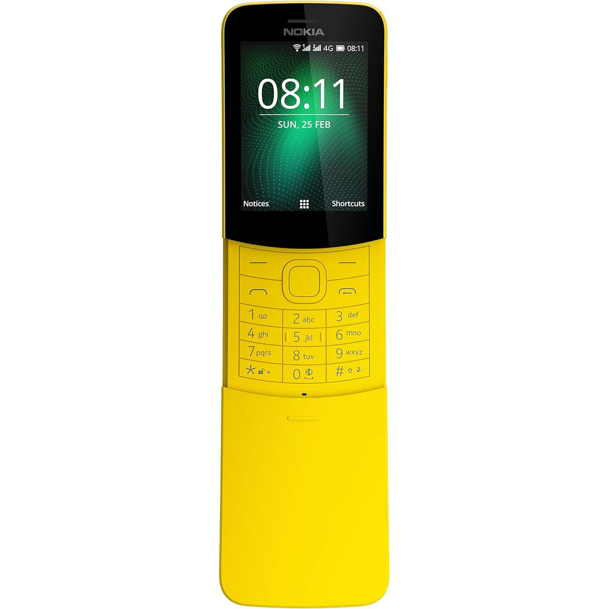Nokia 8110 4G Duos At&t Locked KaiOS Phone - Banana Yellow - Imagem 4