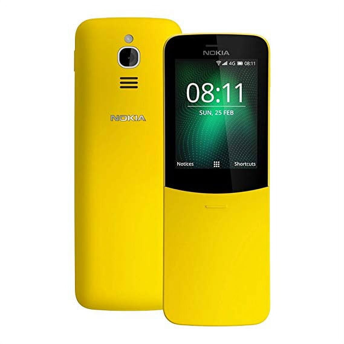 Nokia 8110 4G Duos At&t Locked KaiOS Phone - Banana Yellow - Imagem 3